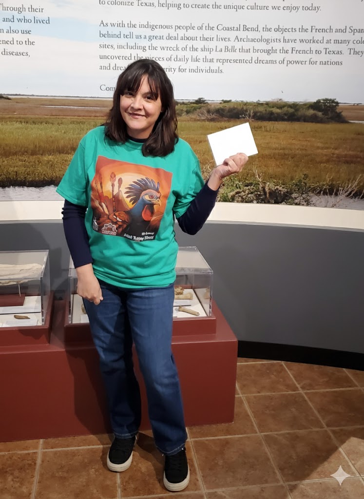 Tshirt contest winner Alisha Stearman poses in the 2025 tshirt