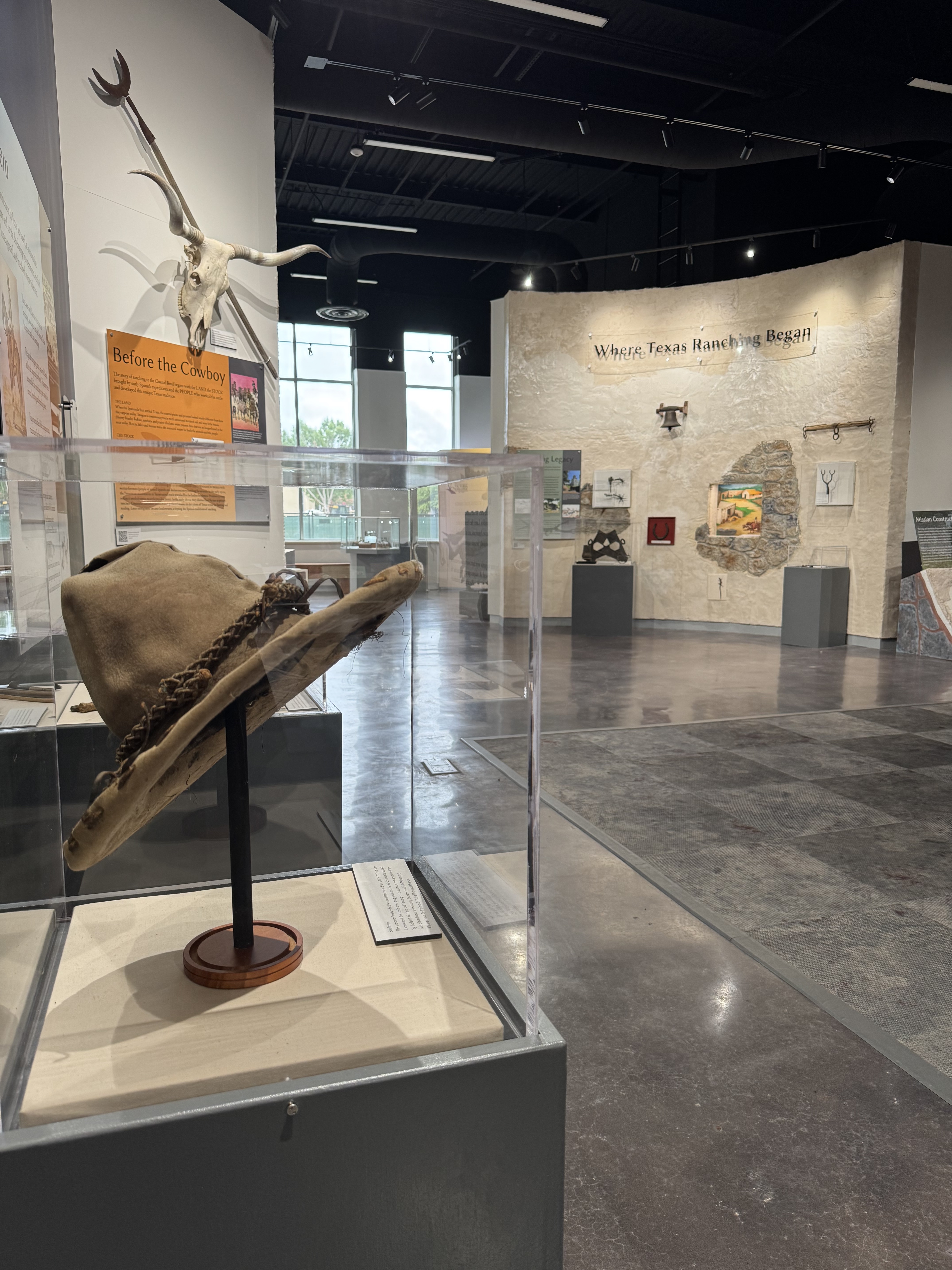 Where Texas Ranching Began exhibit installation photo